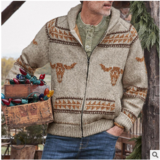 Men's knitted cardigan 01